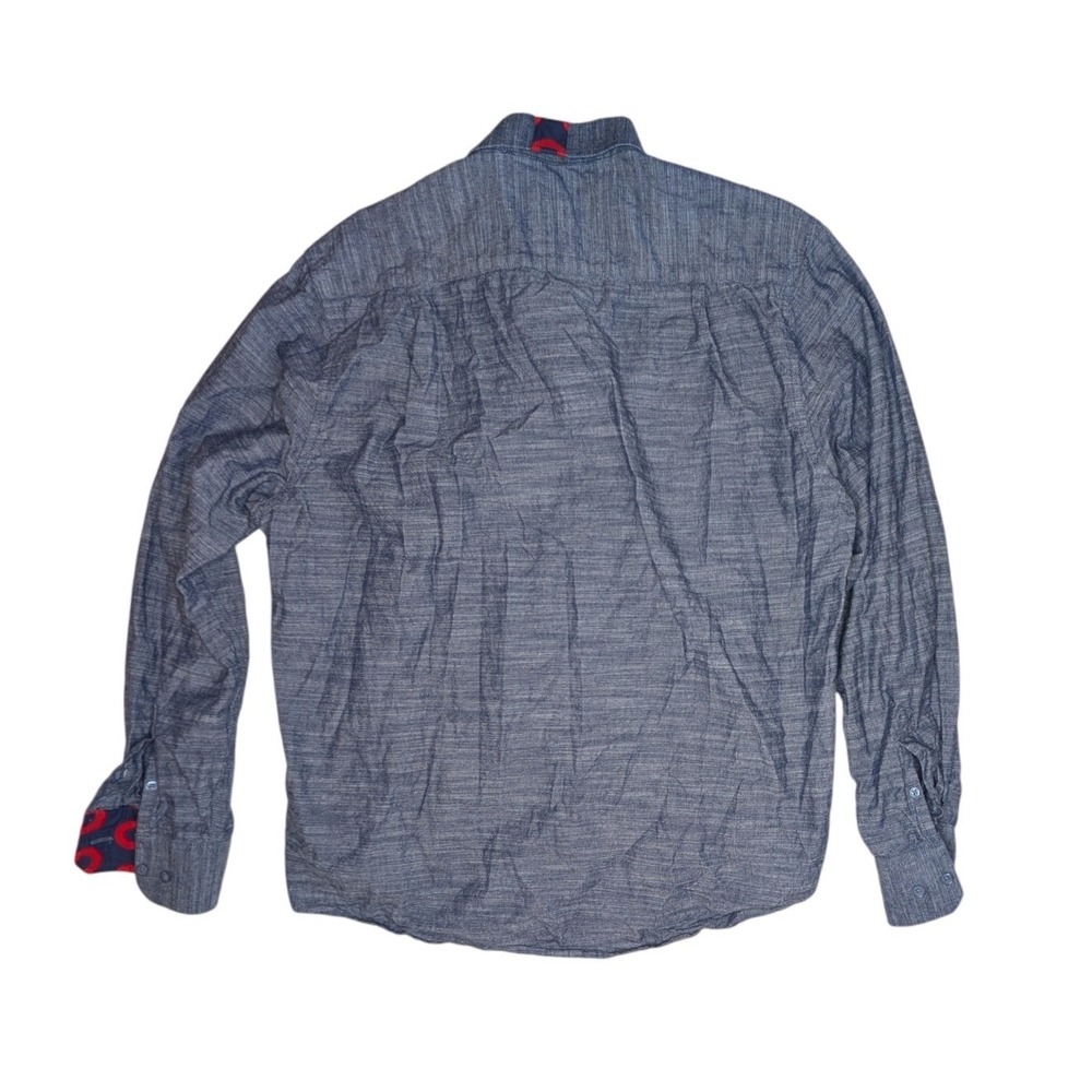 SEC.119 Mens XL Blue Chambray Button Down Shirt Phish Donut The Cactus XL - Picture 7 of 7